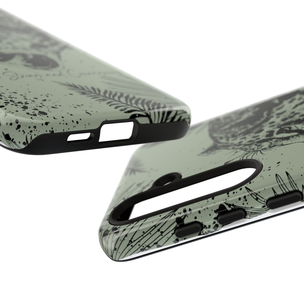 Be Strong and Courageous Tough Phone Case (Mint Green)