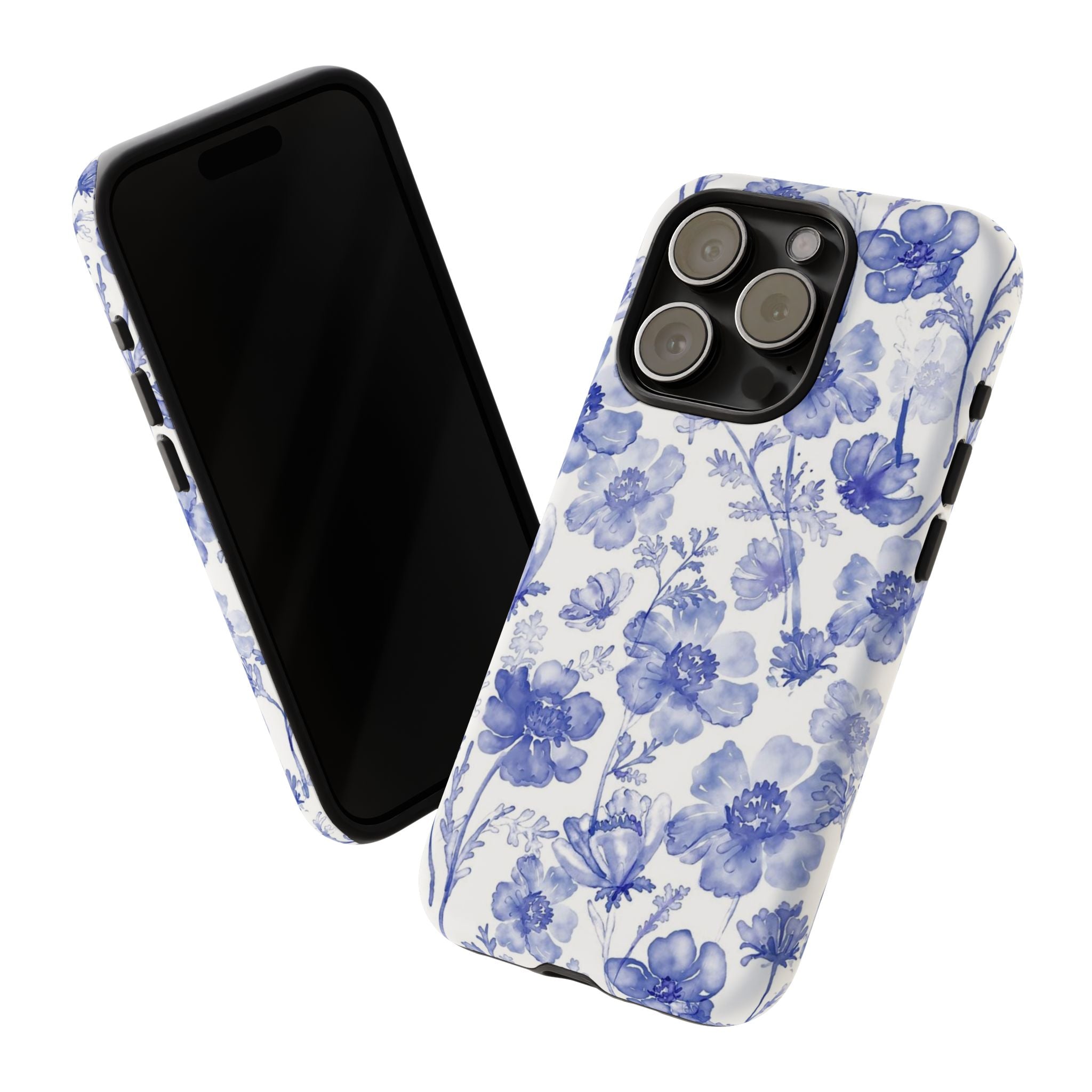 Blue Floral Tough Case