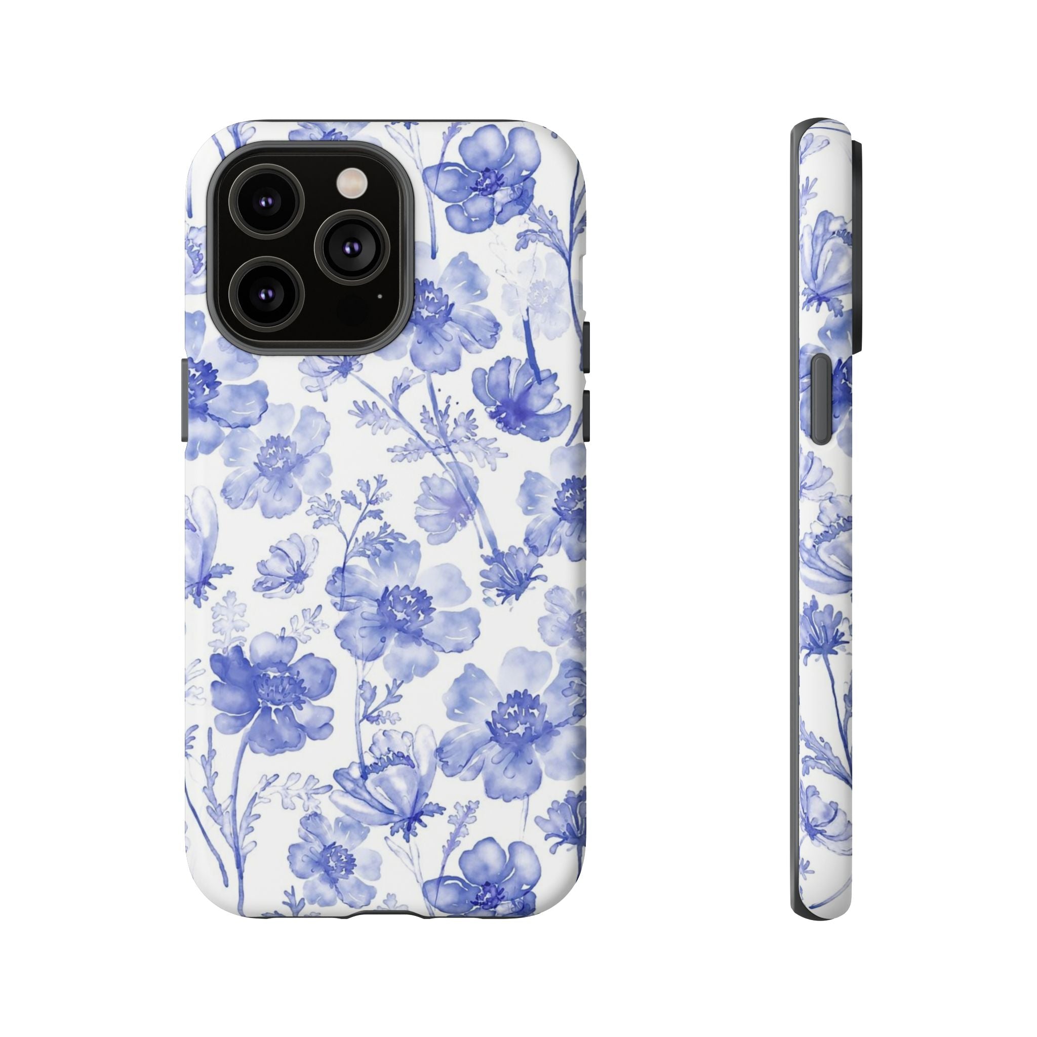 Blue Floral Tough Case