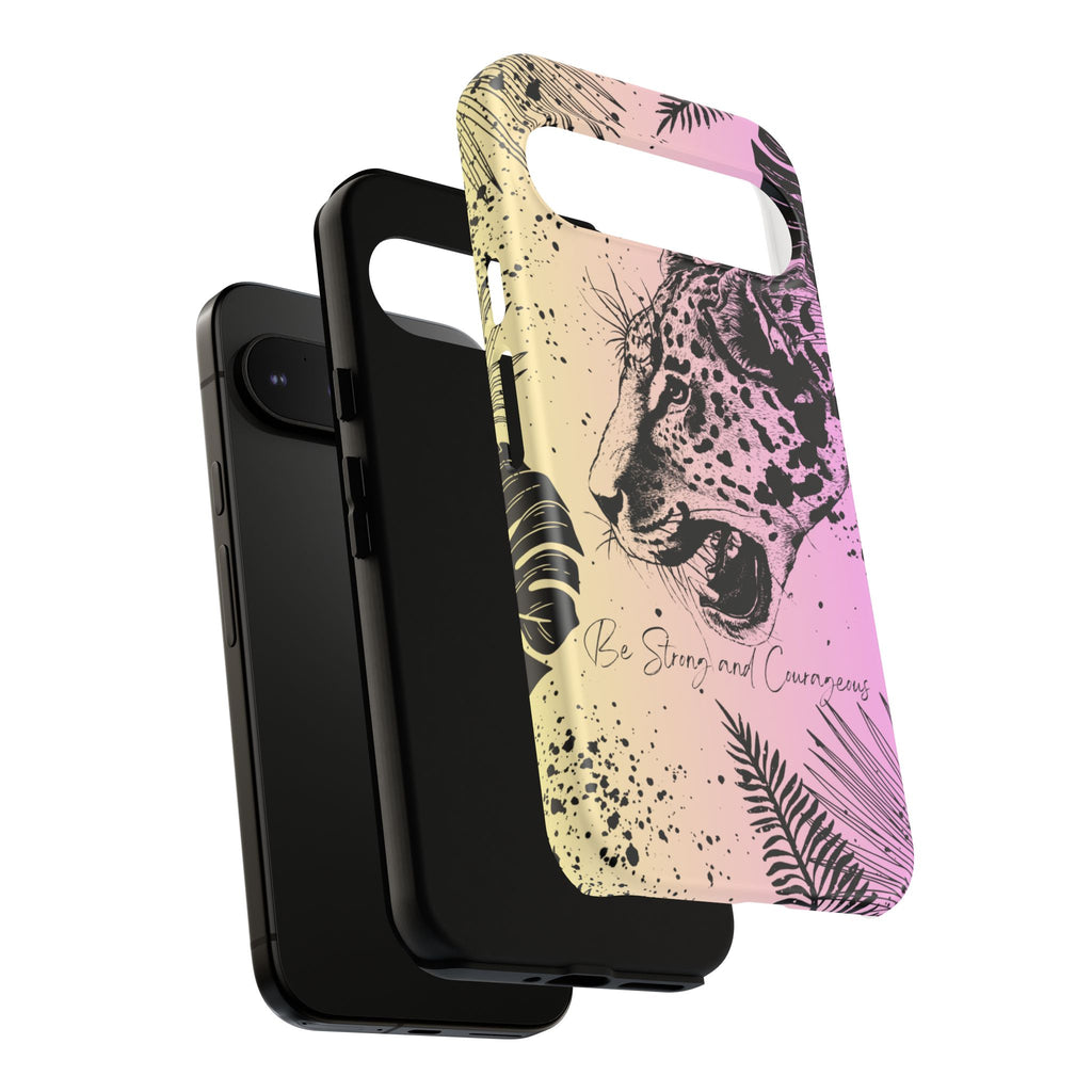 Be Strong and Courageous Tough Phone Case (Purple Hue)