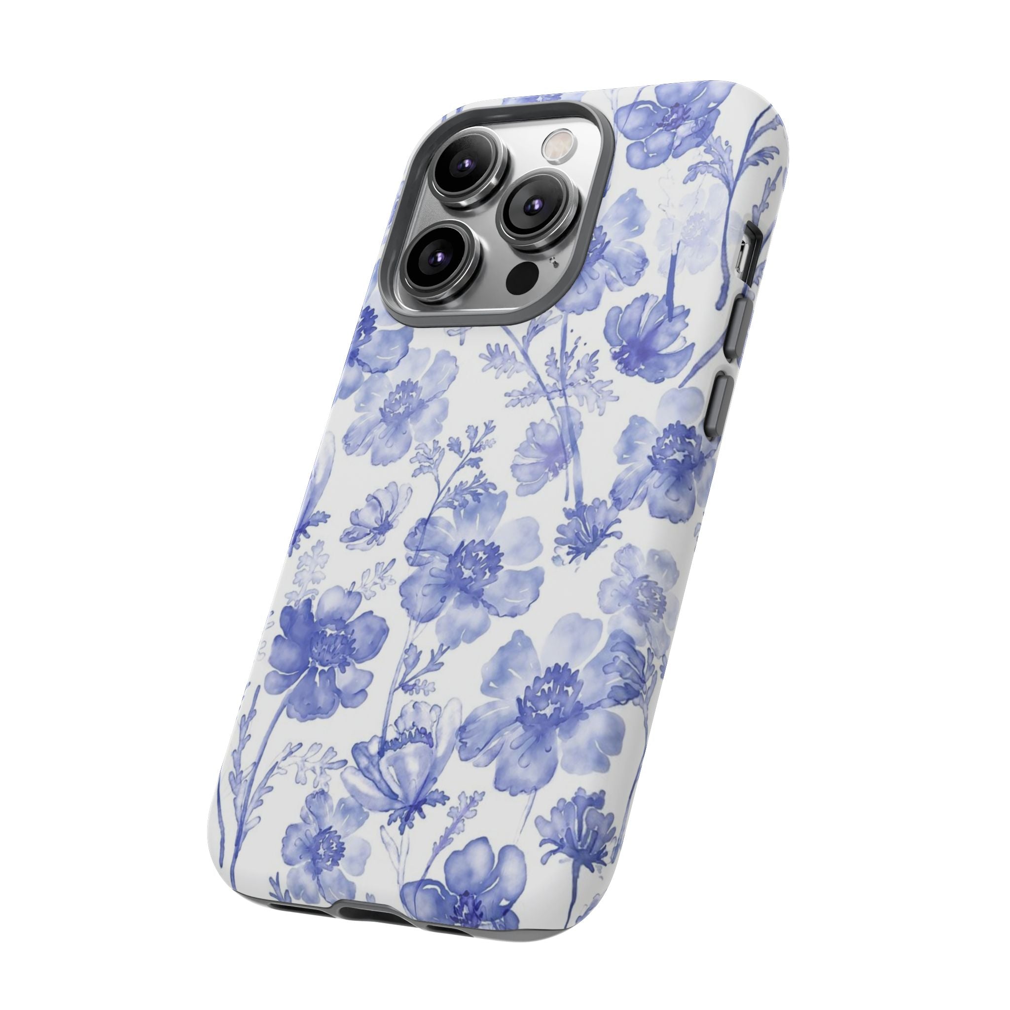 Blue Floral Tough Case