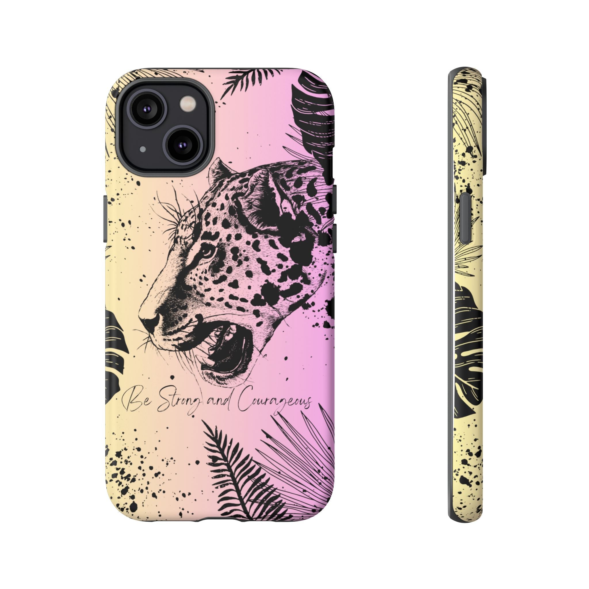 Be Strong and Courageous Tough Phone Case (Purple Hue)