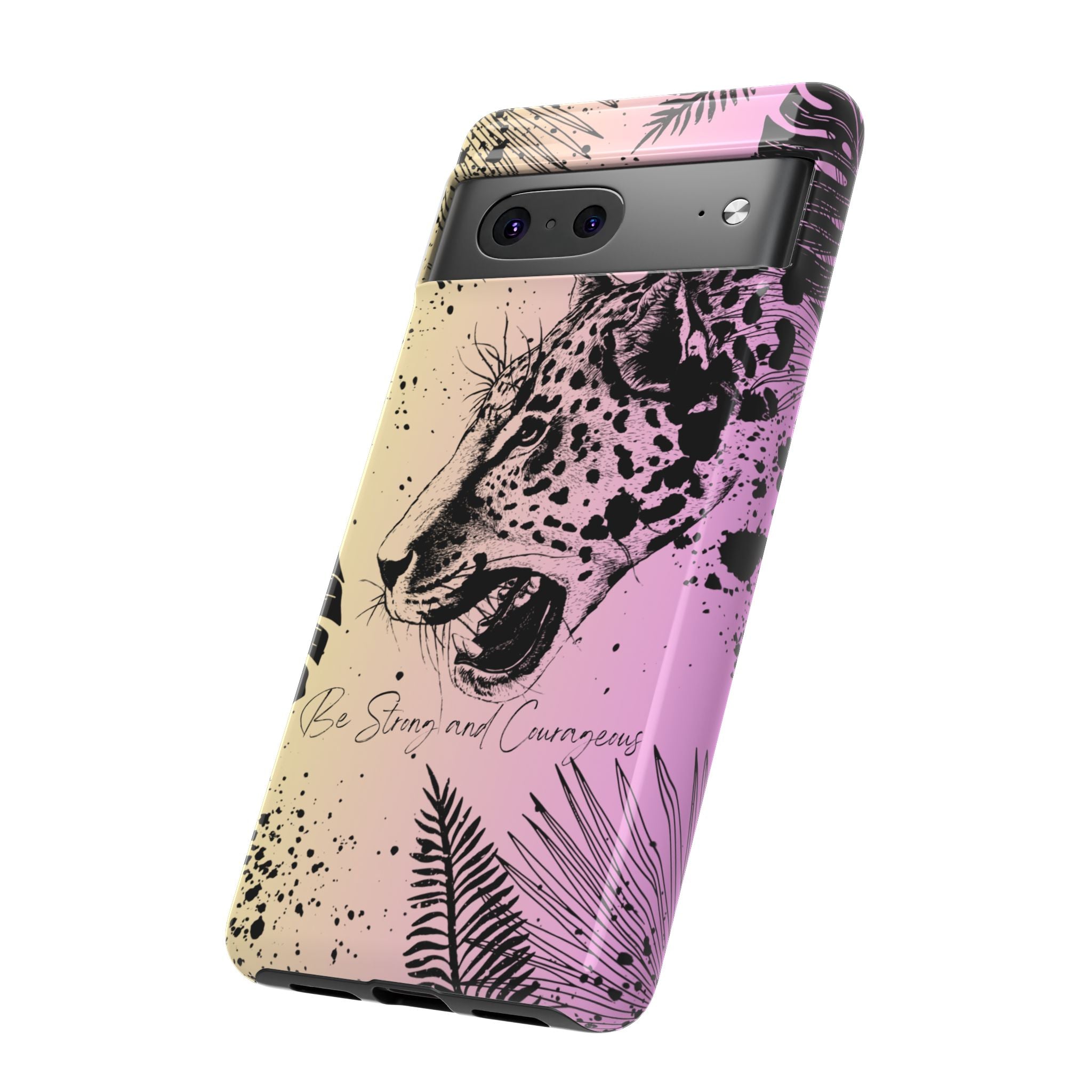 Be Strong and Courageous Tough Phone Case (Purple Hue)
