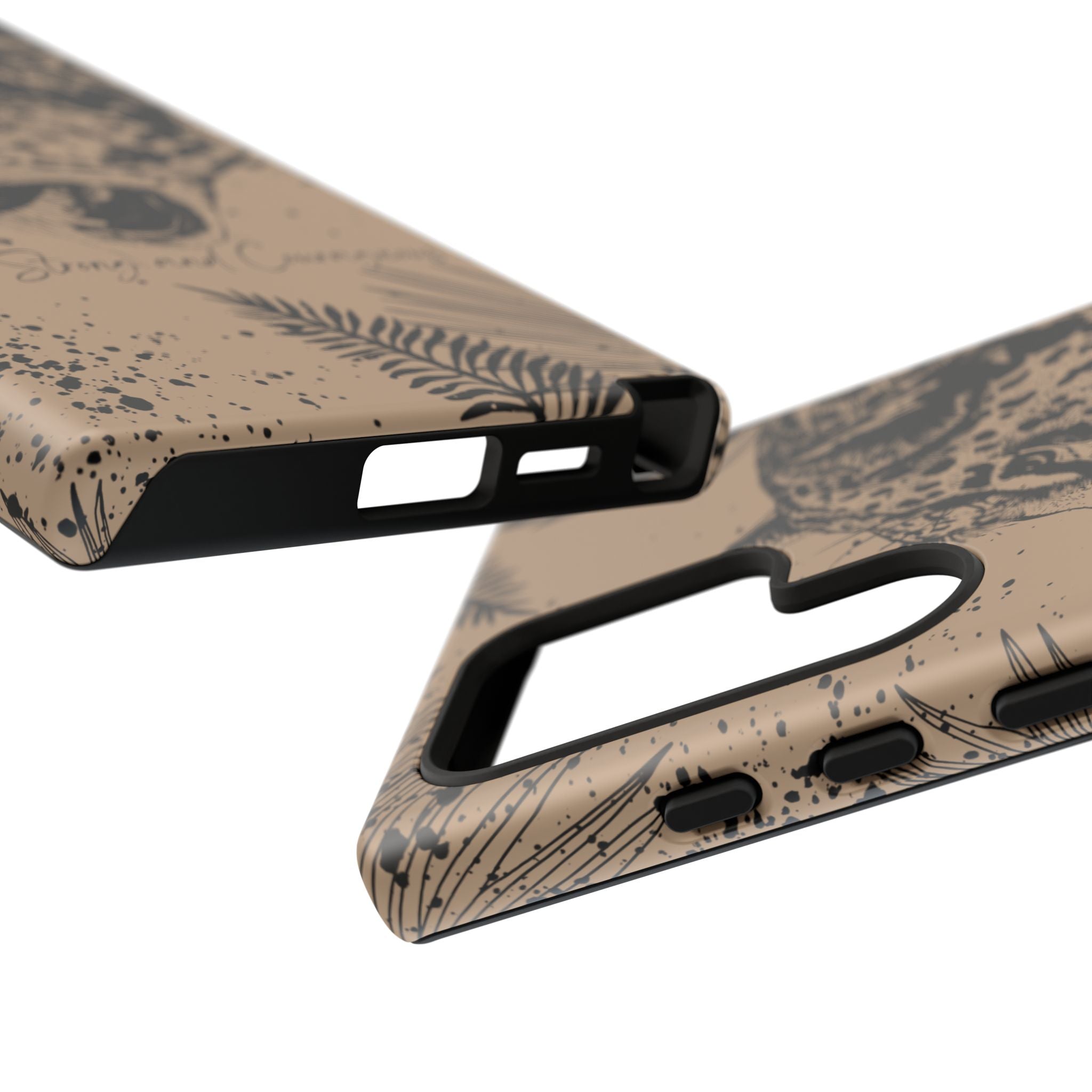 Be Strong and Courageous Tough Phone Case (Brown)