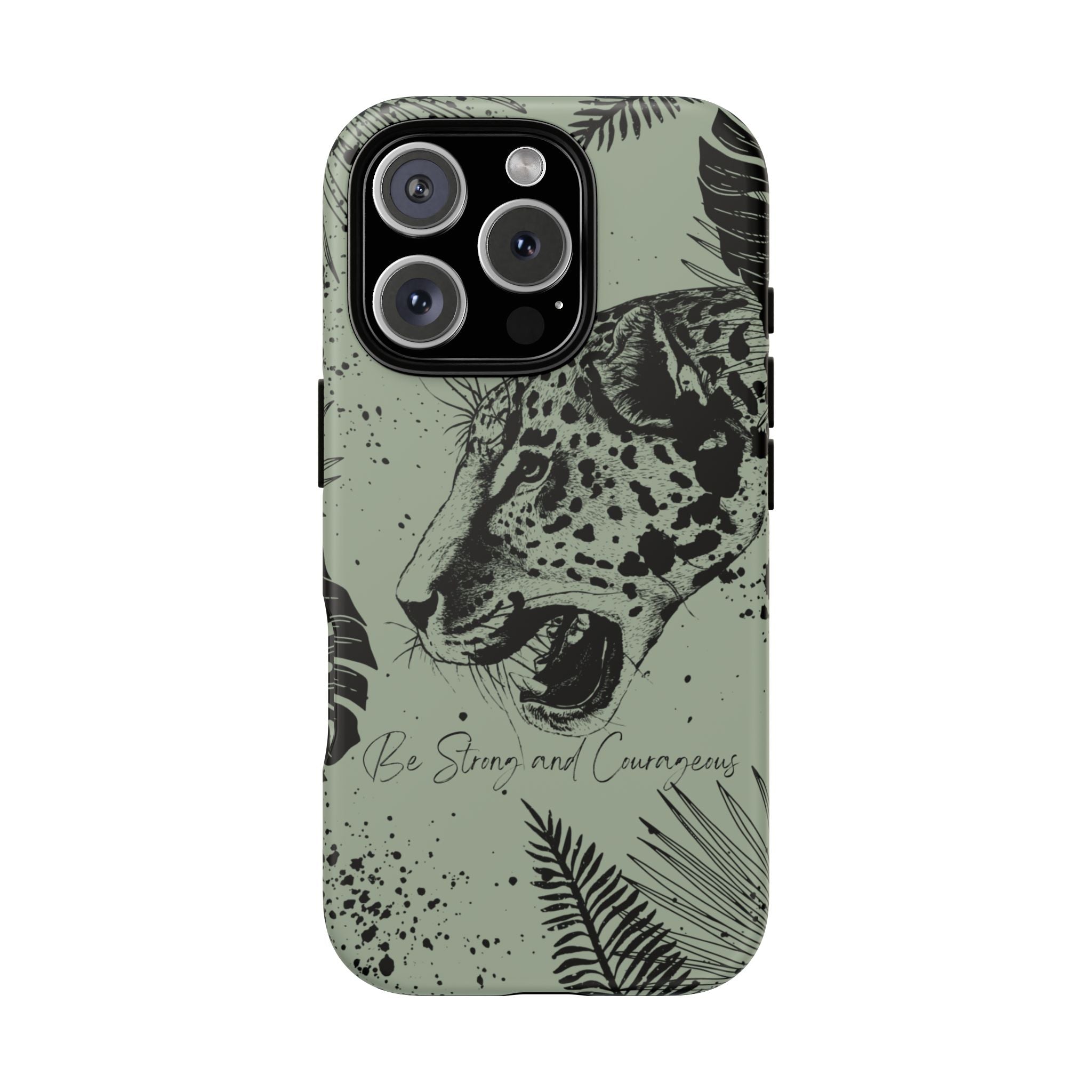 Be Strong and Courageous Tough Phone Case (Mint Green)