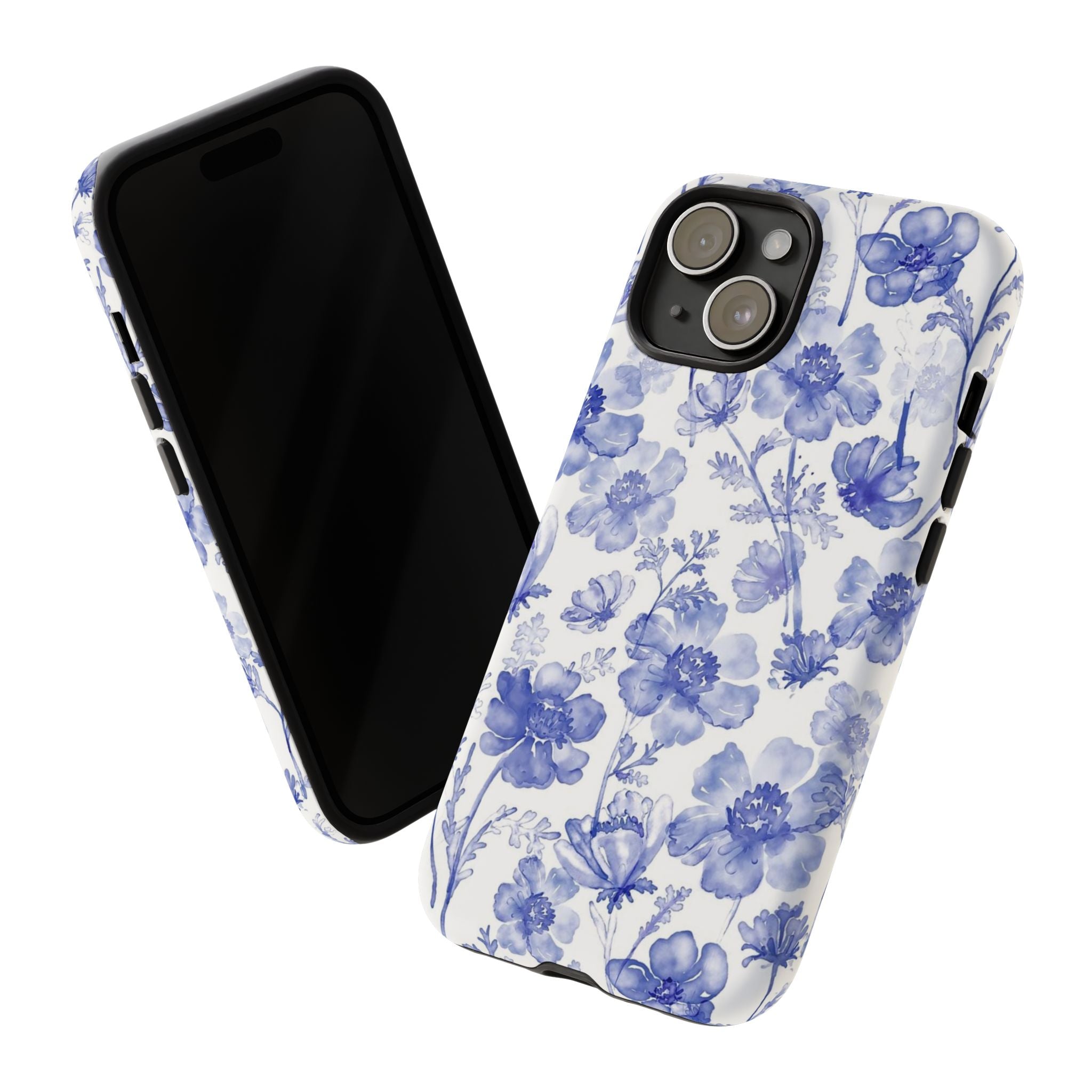 Blue Floral Tough Case