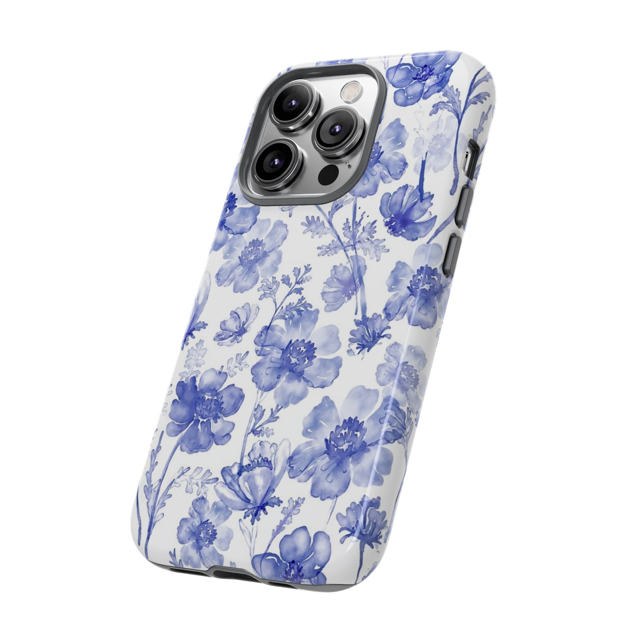 Blue Floral Tough Case