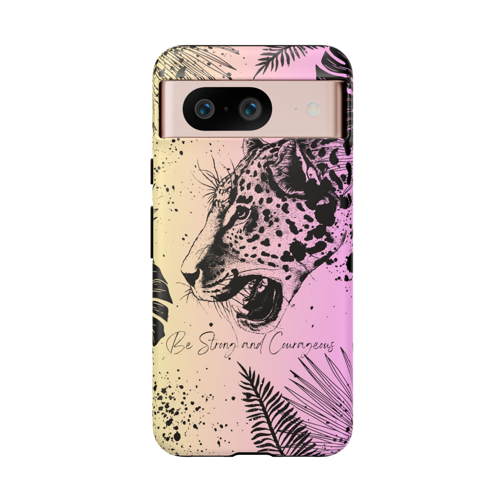 Be Strong and Courageous Tough Phone Case (Purple Hue)