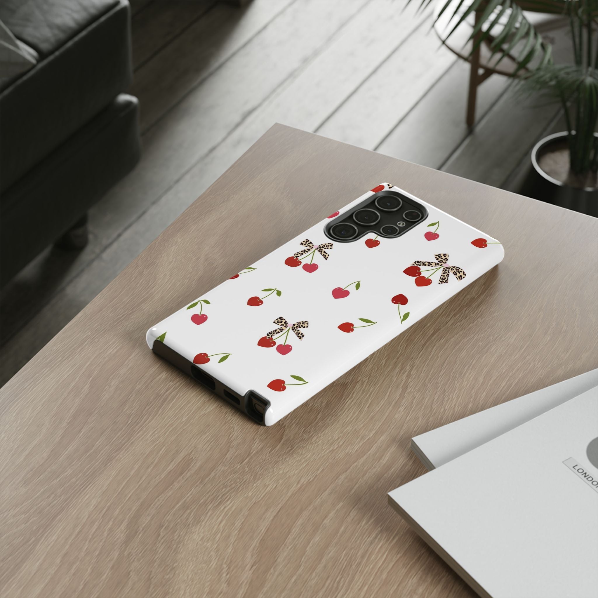 Cherries and Bows Phone Case