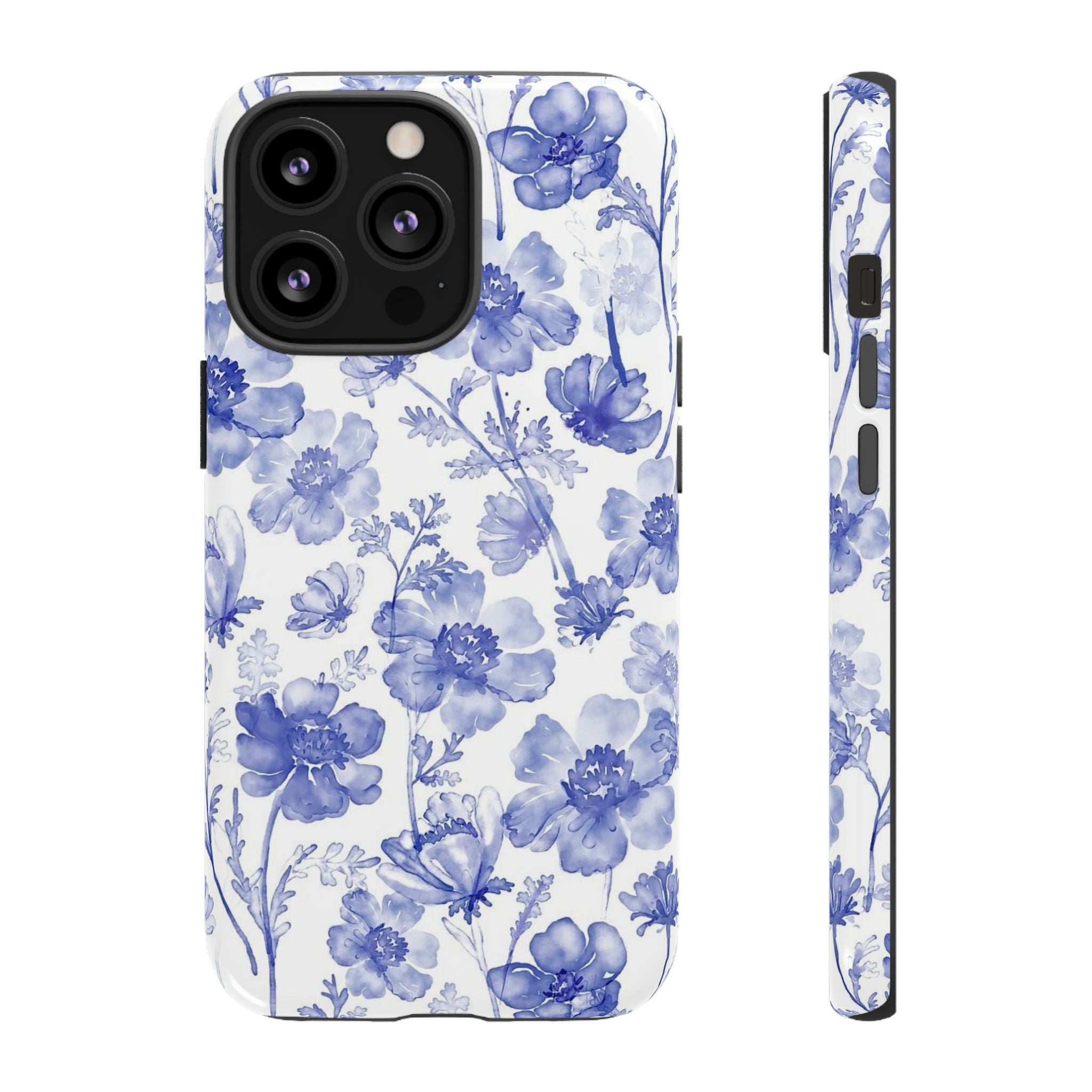 Blue Floral Tough Case