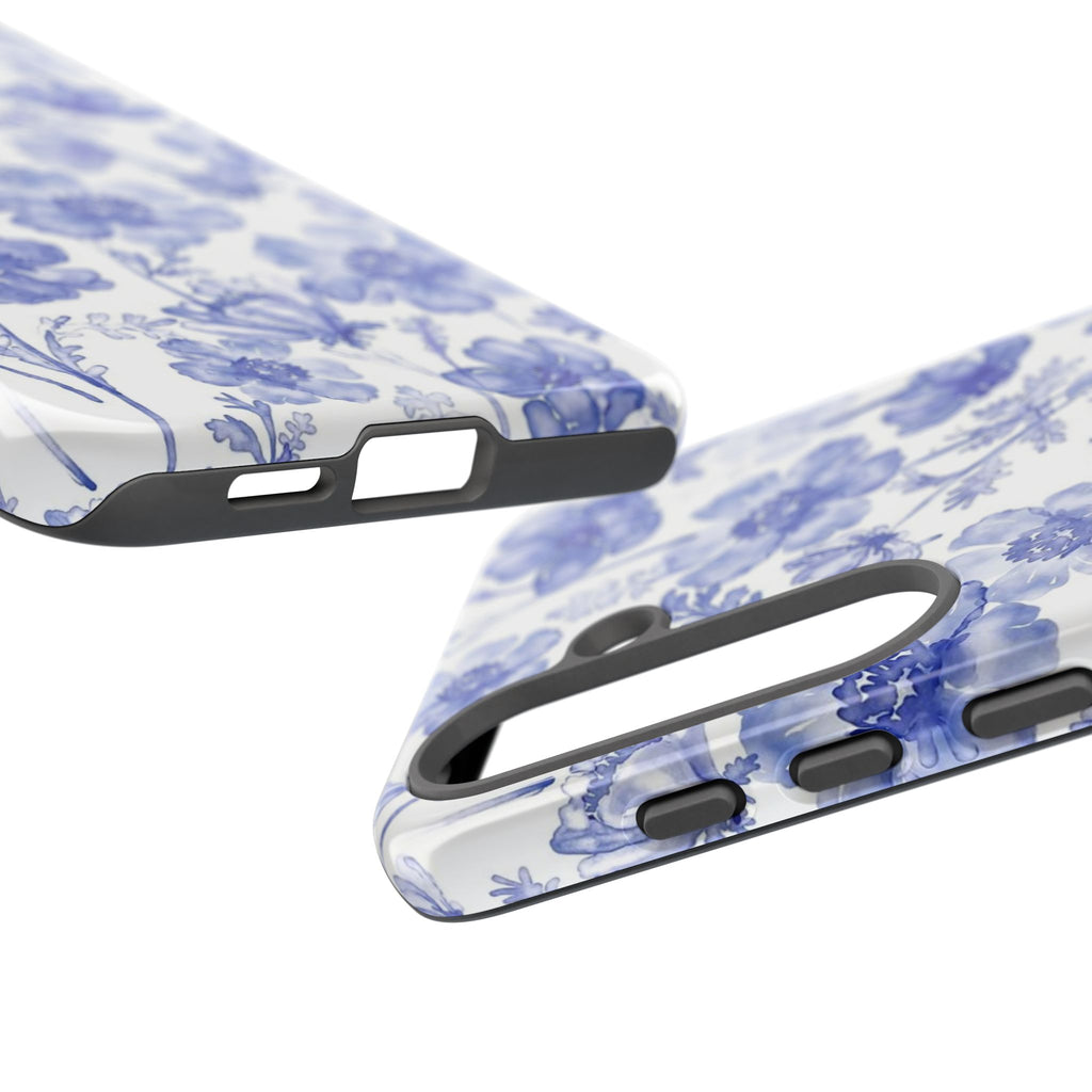 Blue Floral Tough Case
