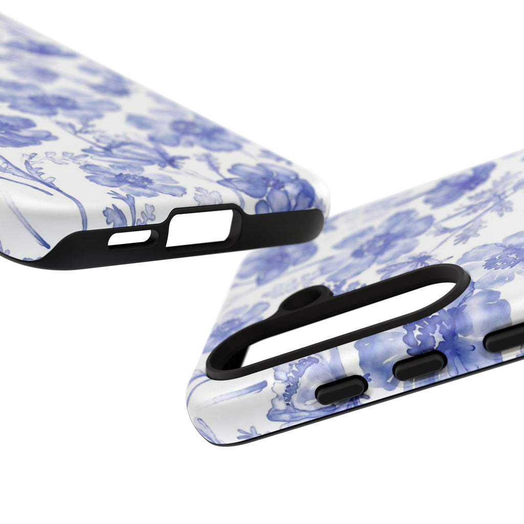 Blue Floral Tough Case