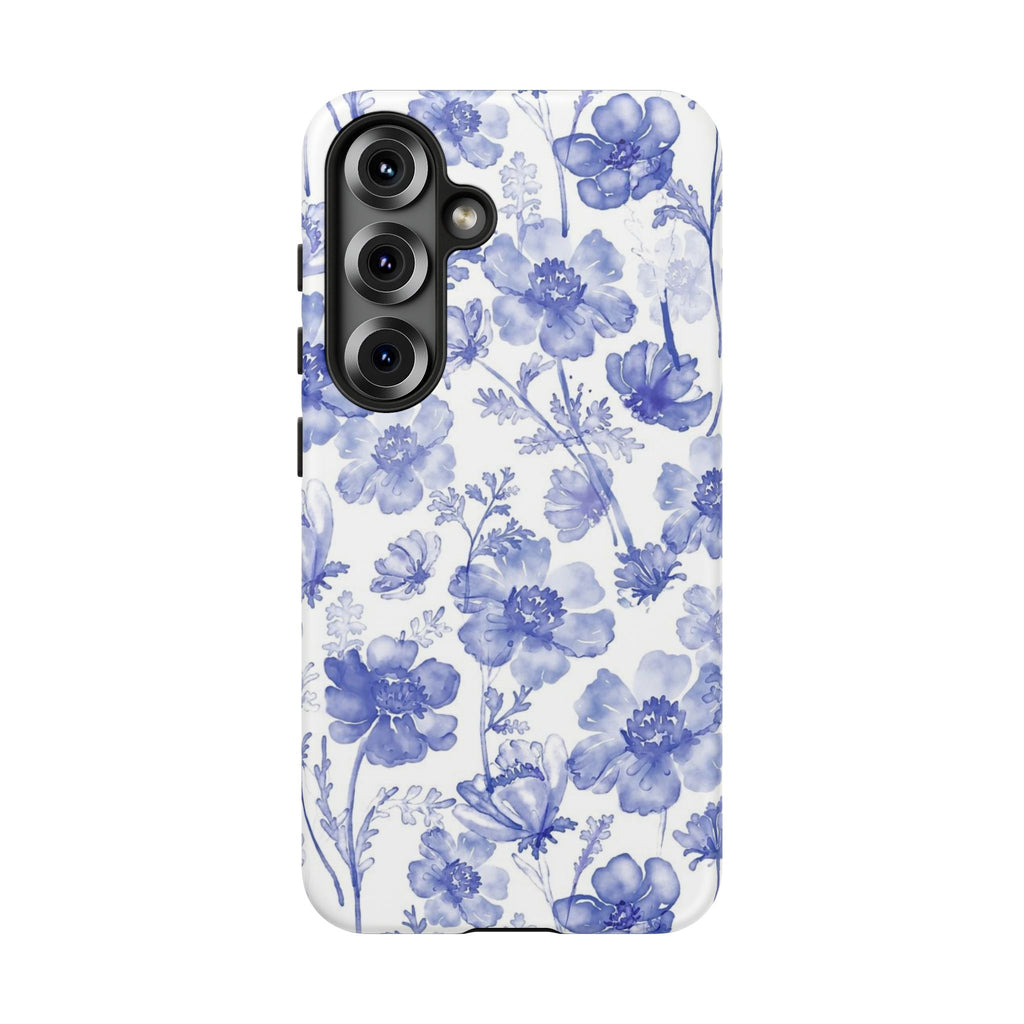 Blue Floral Tough Case