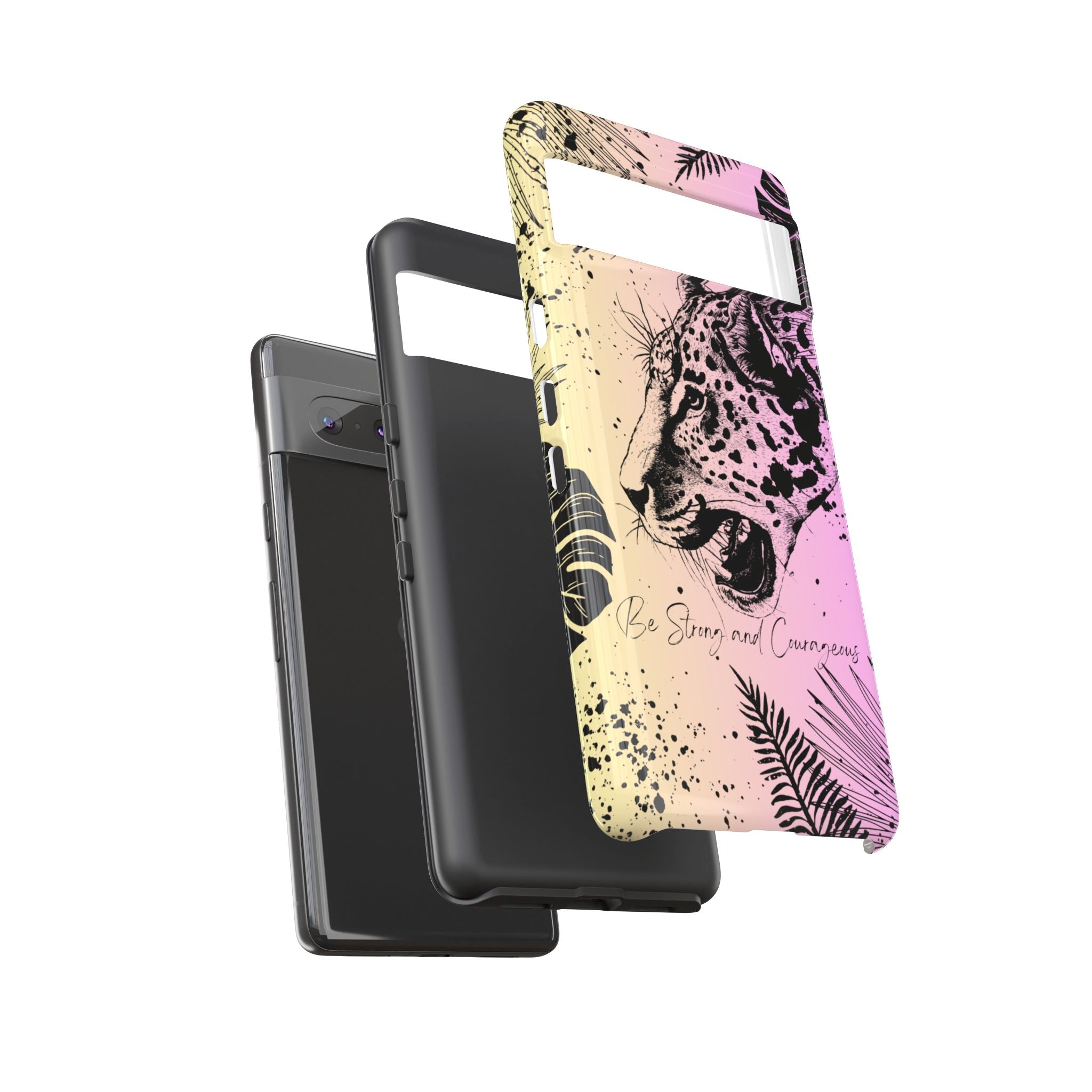 Be Strong and Courageous Tough Phone Case (Purple Hue)