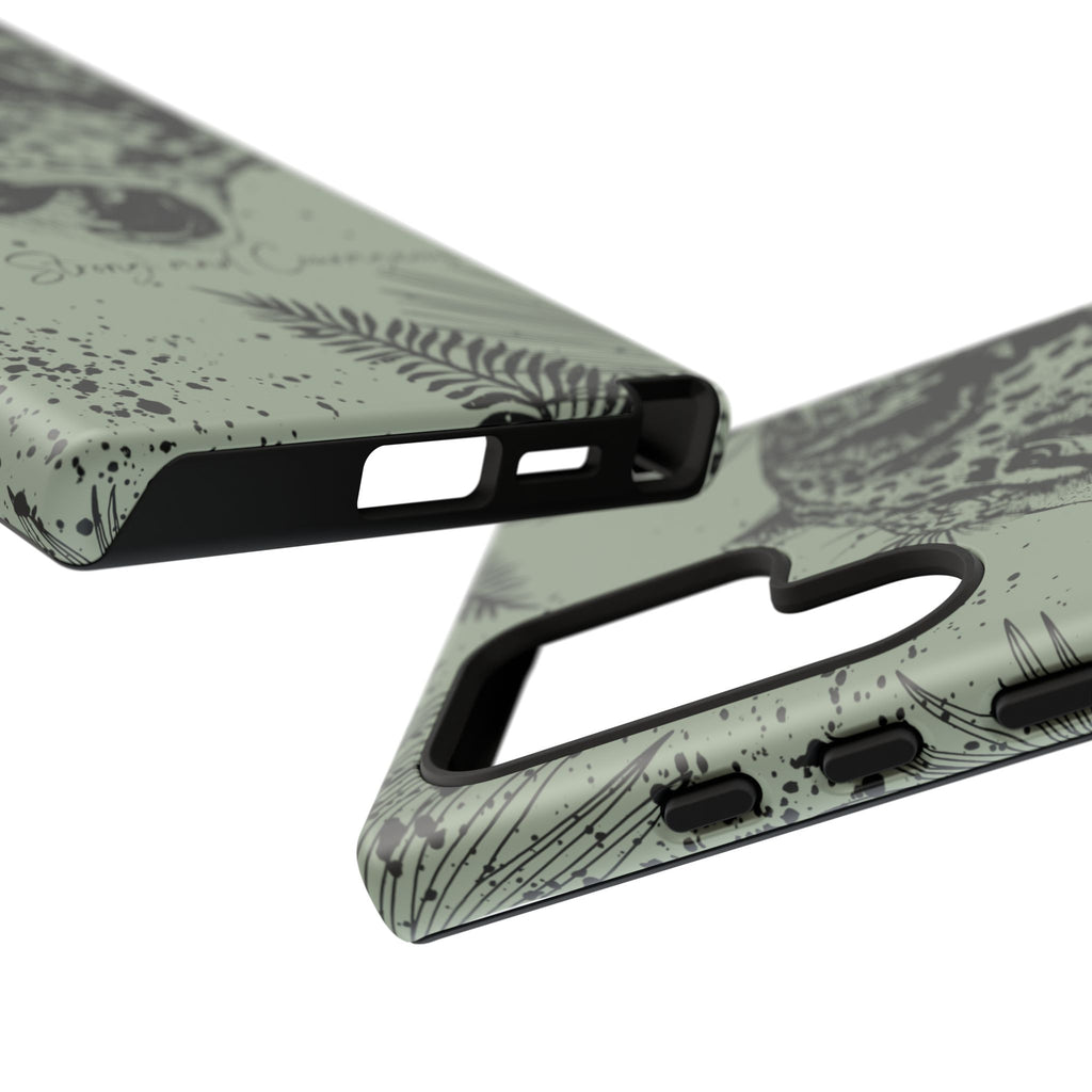 Be Strong and Courageous Tough Phone Case (Mint Green)