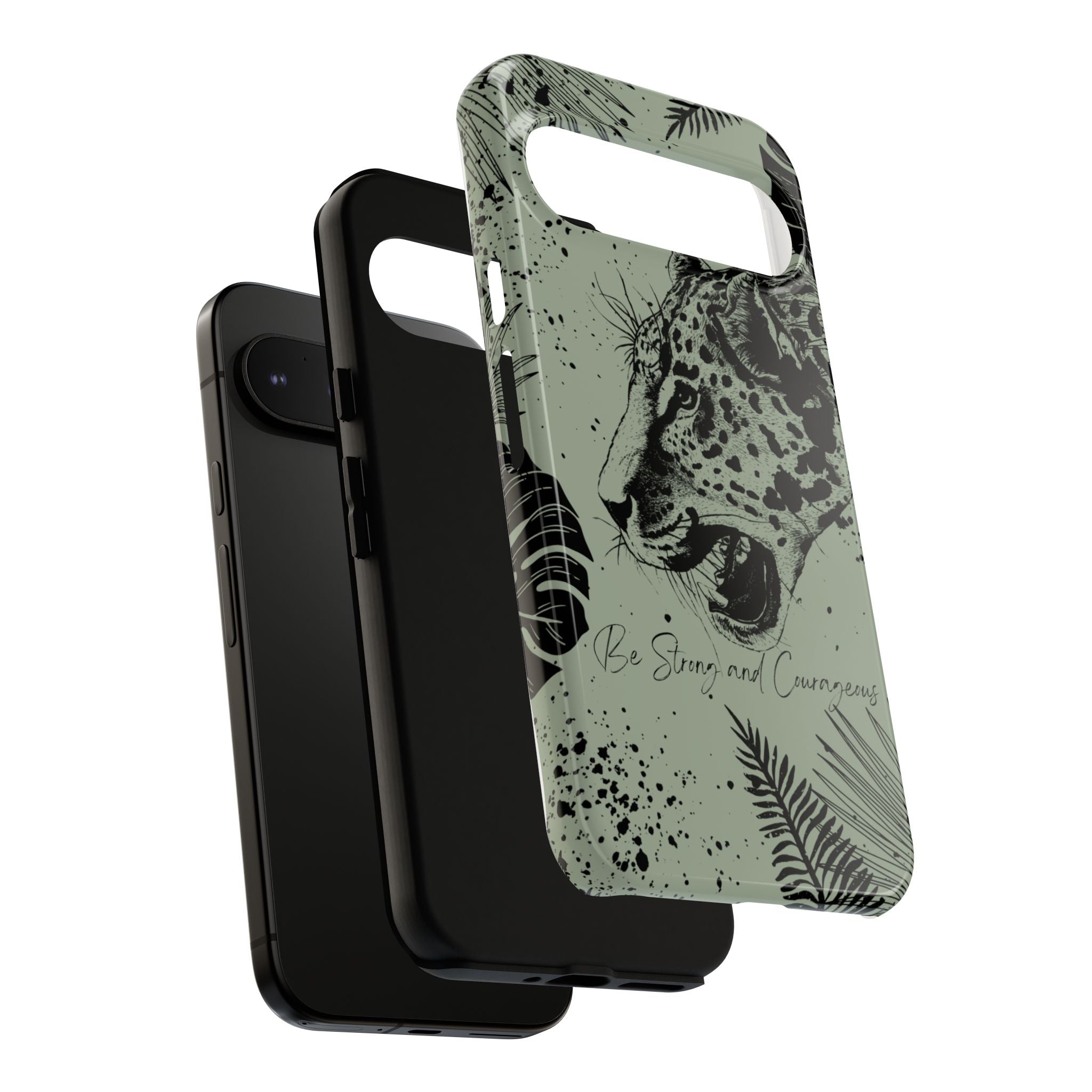 Be Strong and Courageous Tough Phone Case (Mint Green)