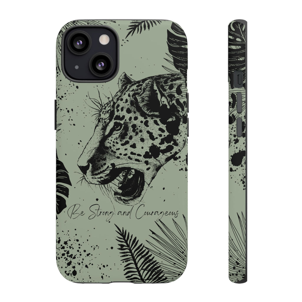 Be Strong and Courageous Tough Phone Case (Mint Green)