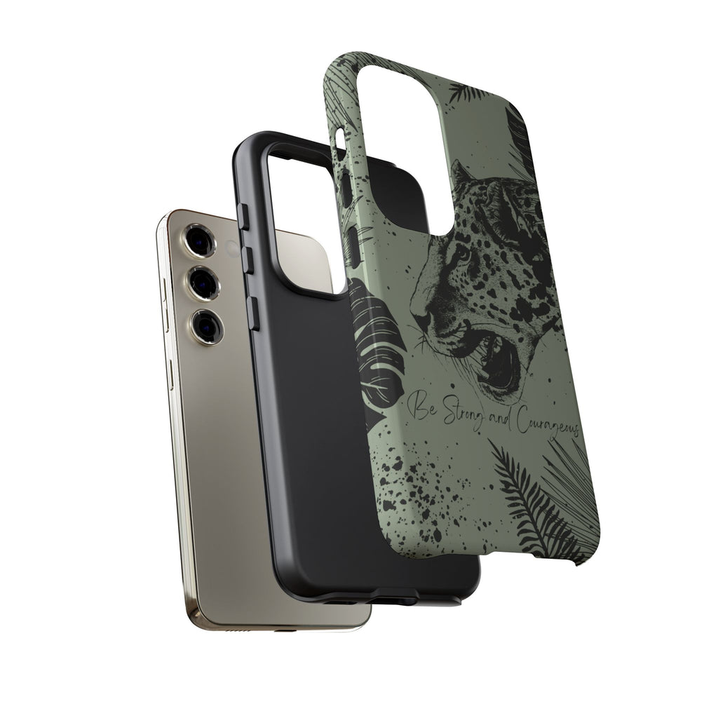 Be Strong and Courageous Tough Phone Case (Mint Green)