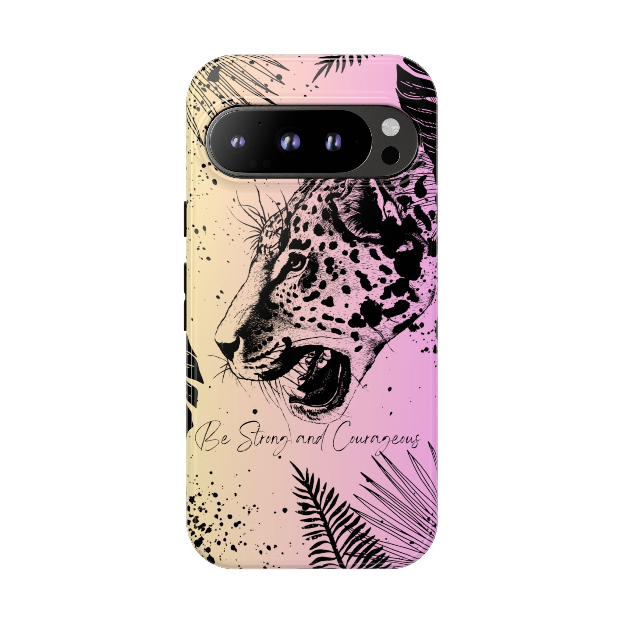 Be Strong and Courageous Tough Phone Case (Purple Hue)