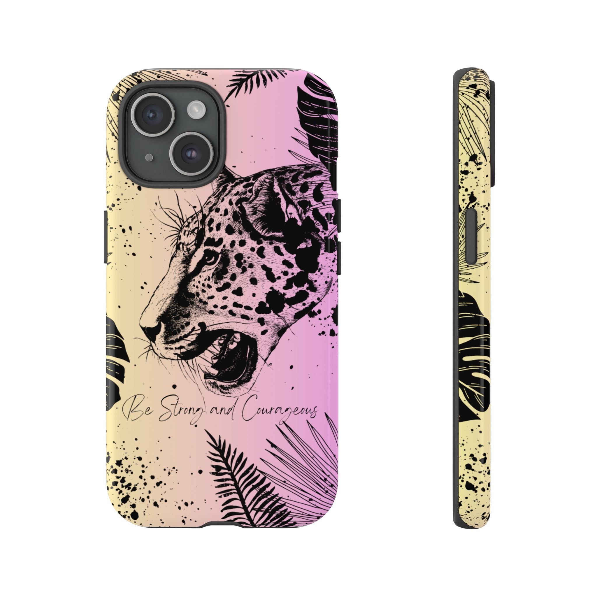 Be Strong and Courageous Tough Phone Case (Purple Hue)
