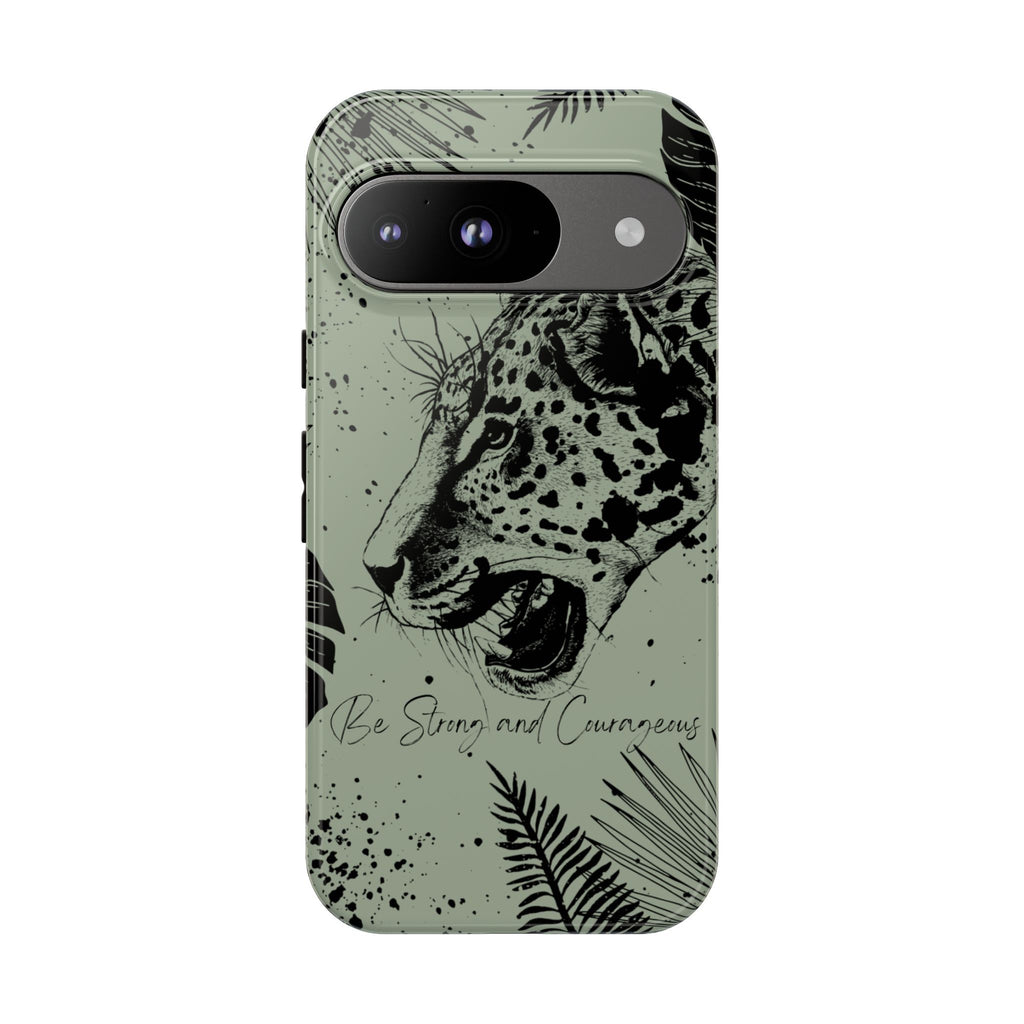 Be Strong and Courageous Tough Phone Case (Mint Green)