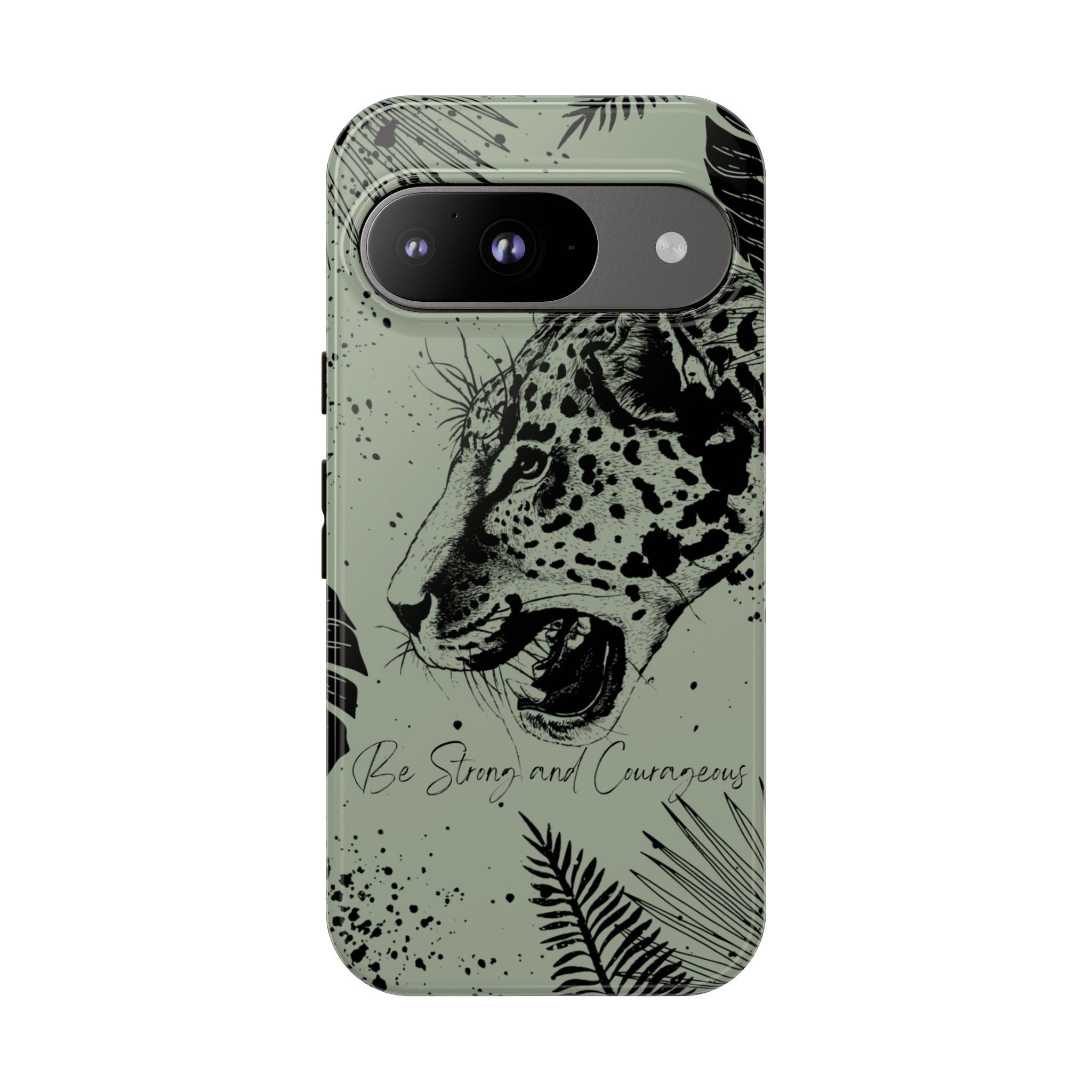 Be Strong and Courageous Tough Phone Case (Mint Green)