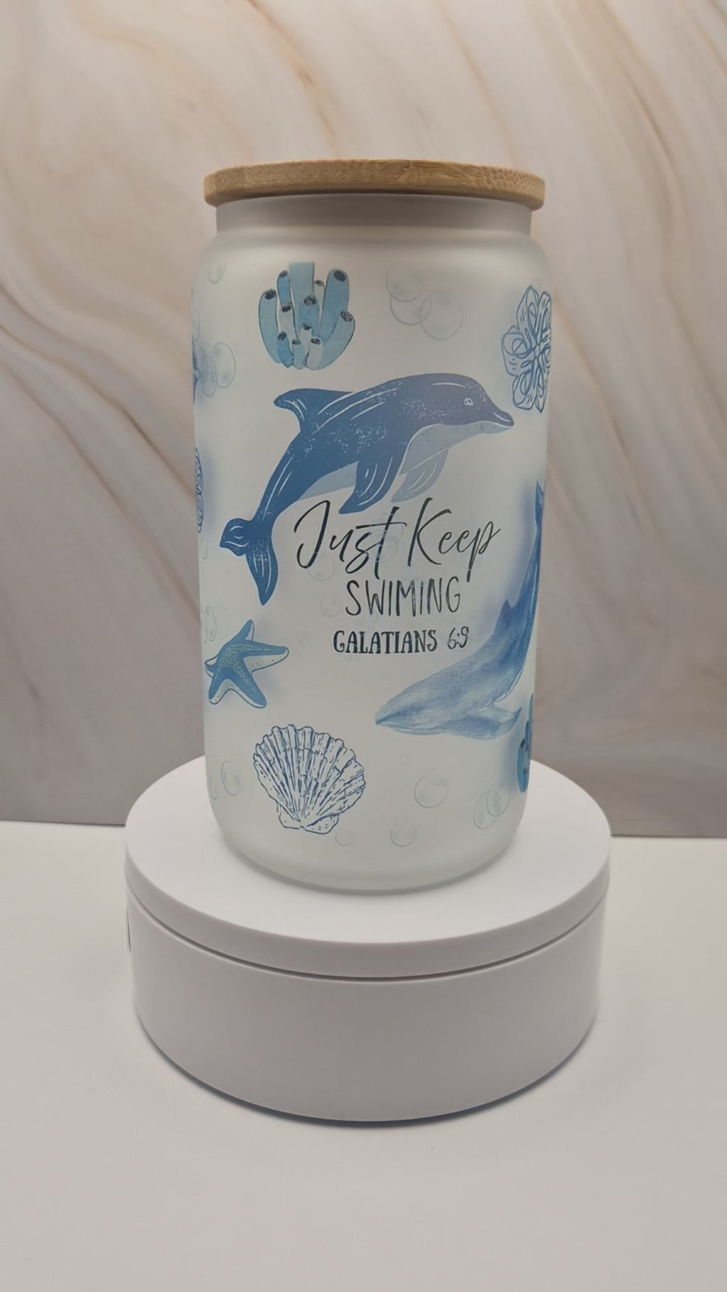 Keep Swimming Sublimation Tumbler