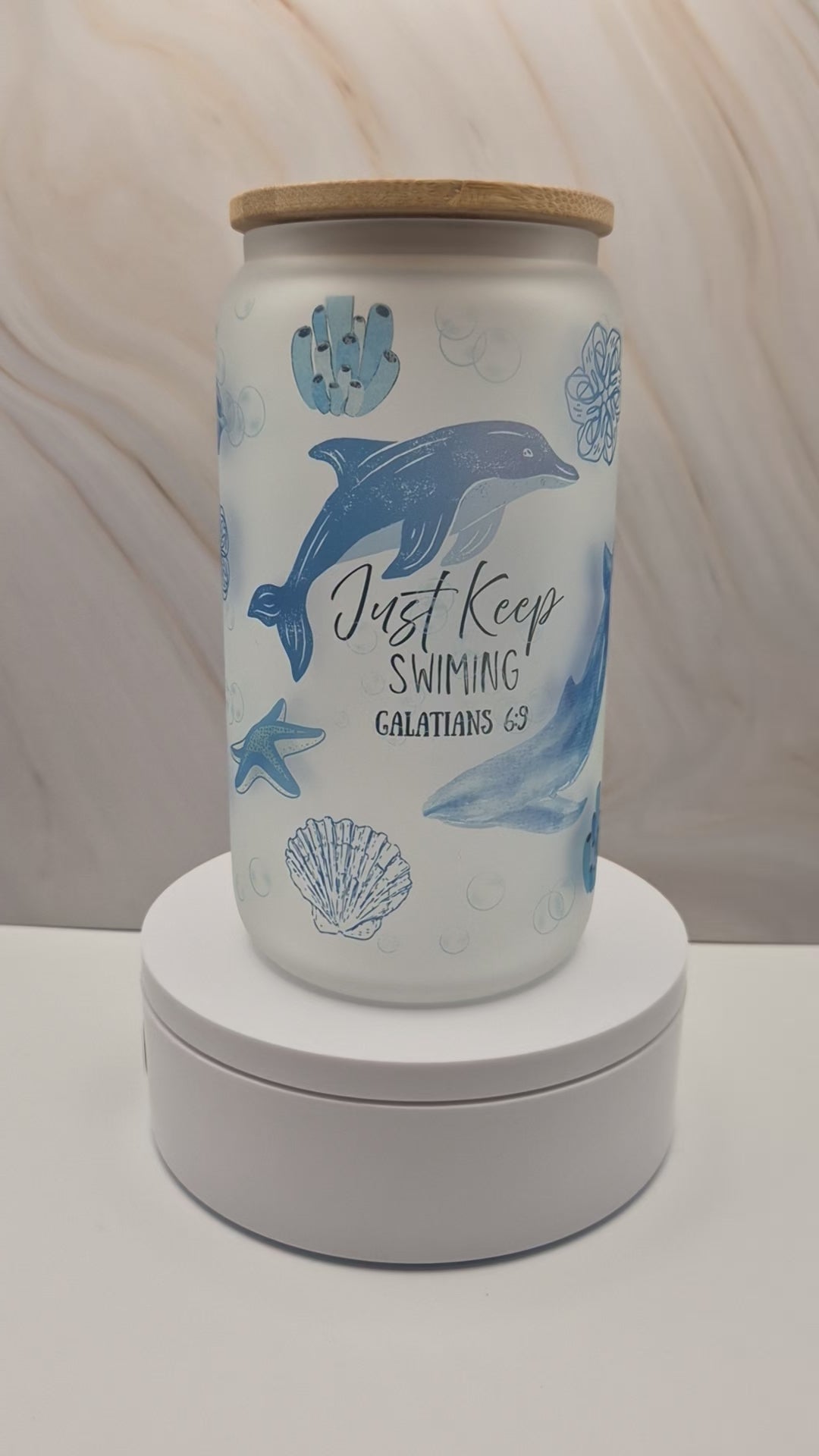 Keep Swimming Sublimation Tumbler