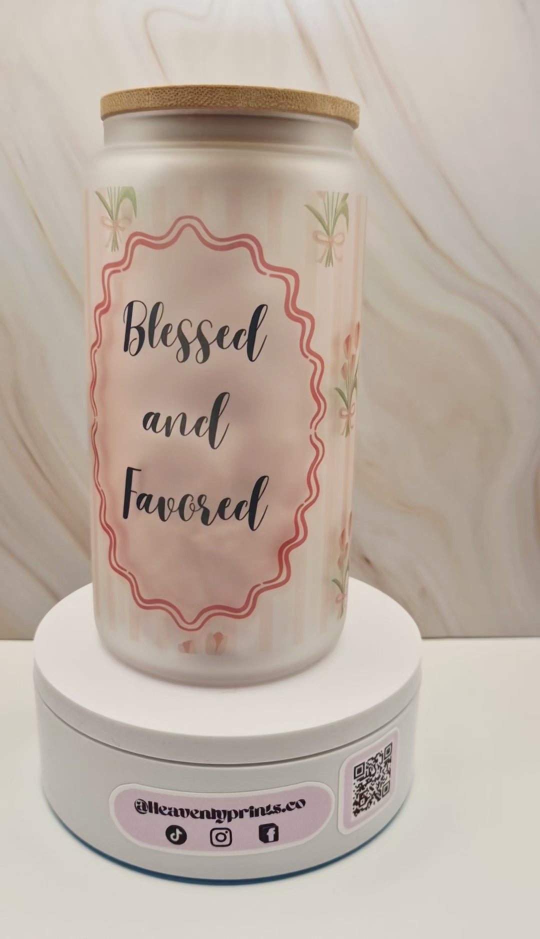 Blessed and Favored Tumbler