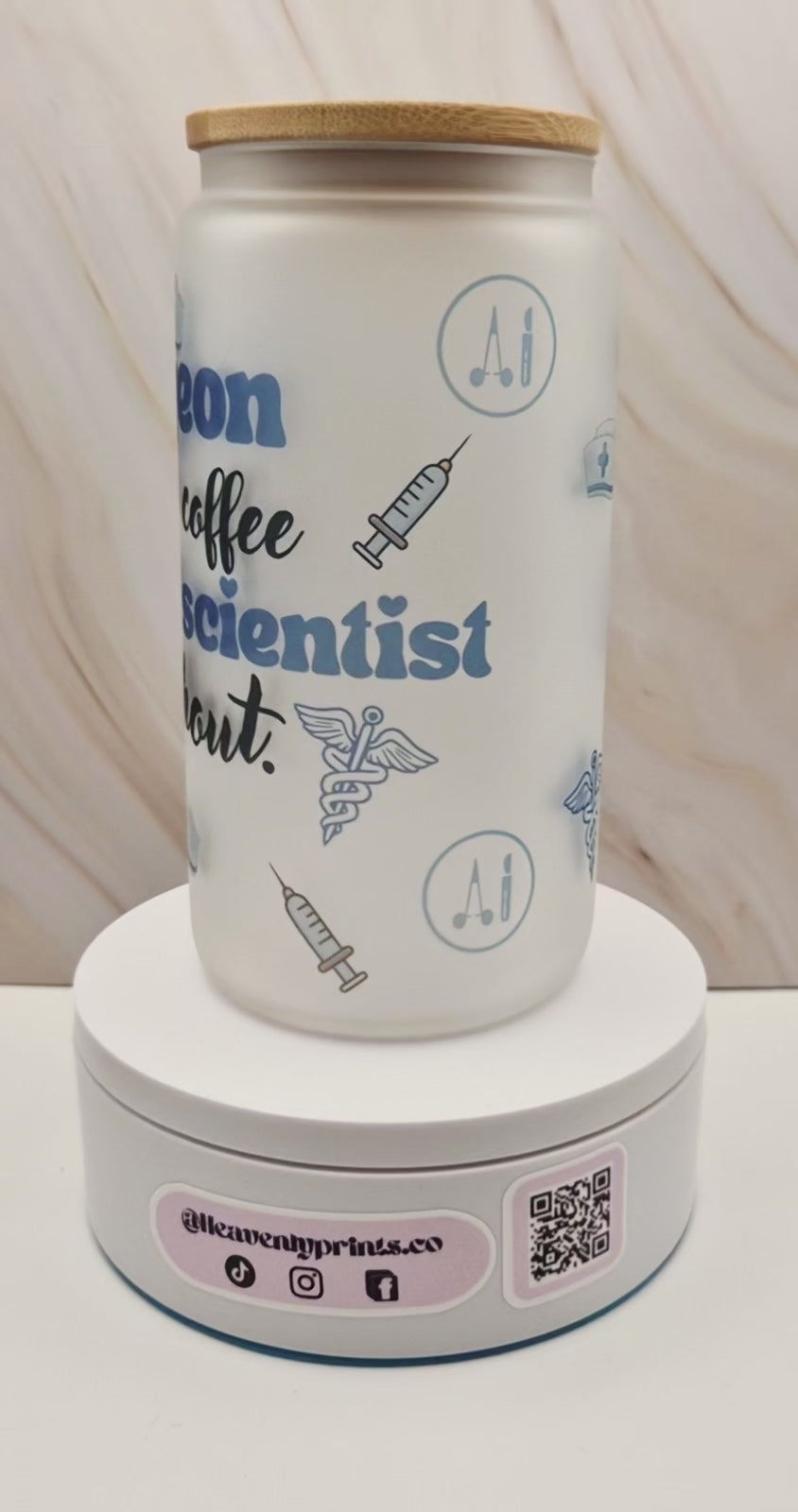 Surgeon With Coffee Tumbler