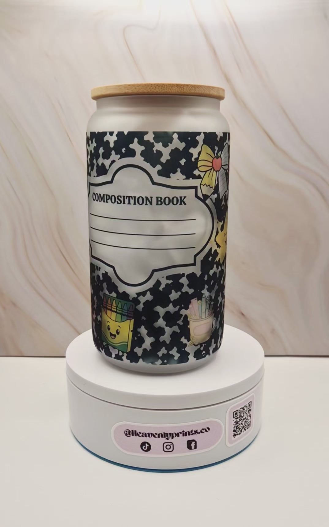 Black Composition Tumbler