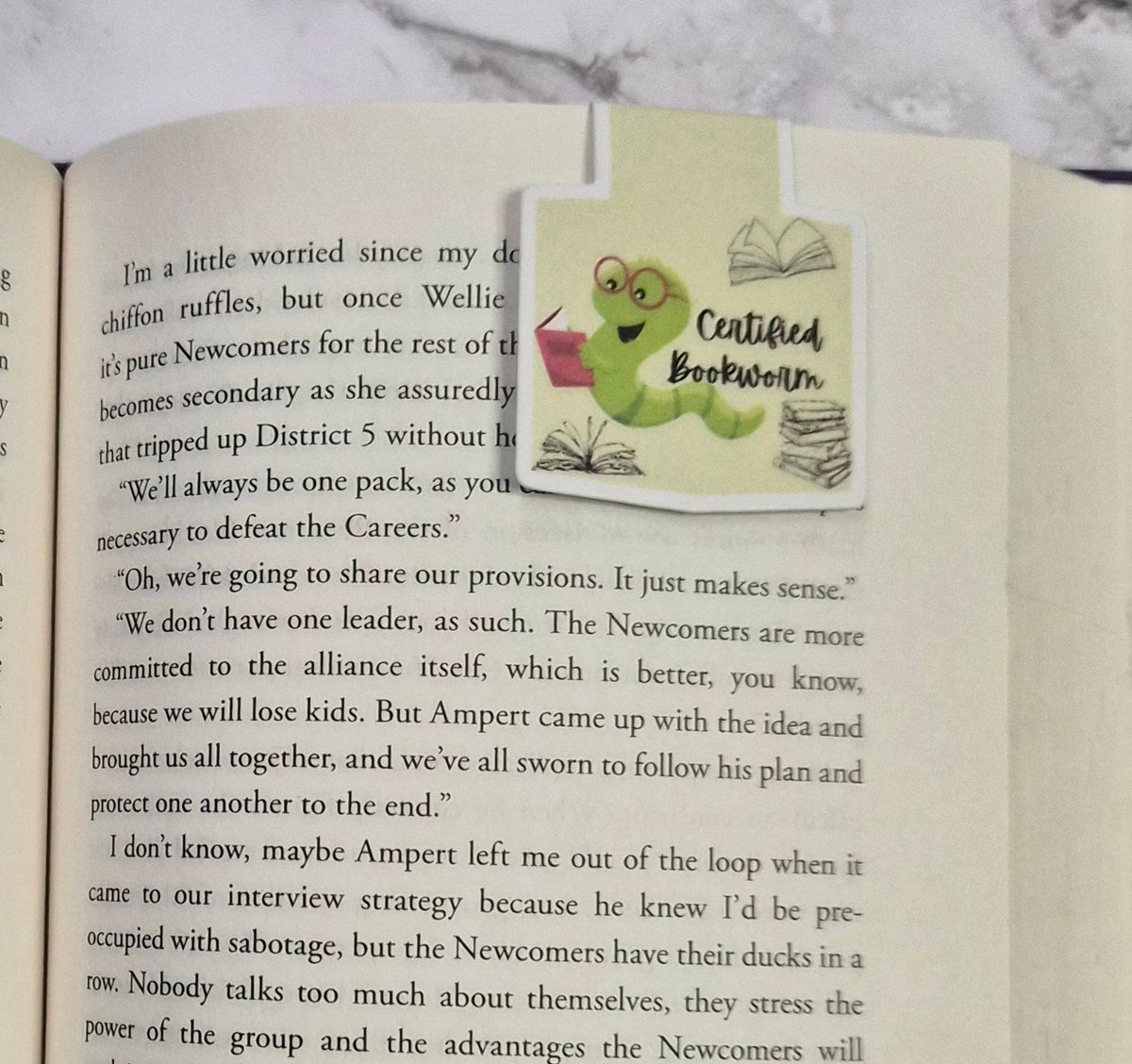 Certified Bookworm Magnetic Bookmark