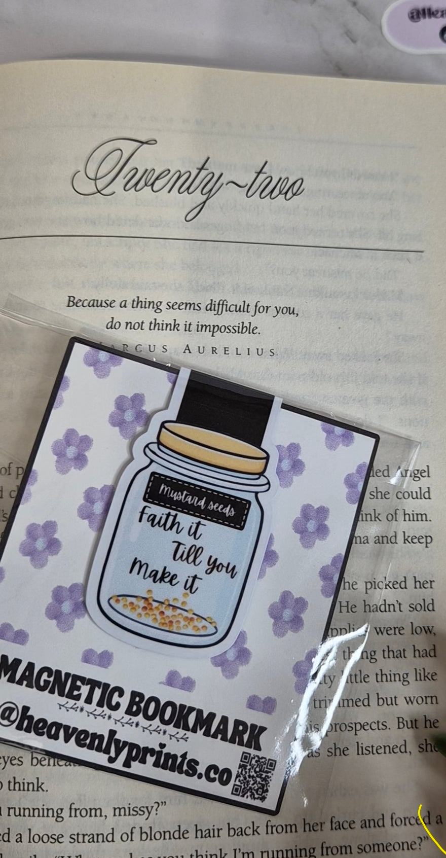 Mustard Seed Faith Magnetic Bookmark