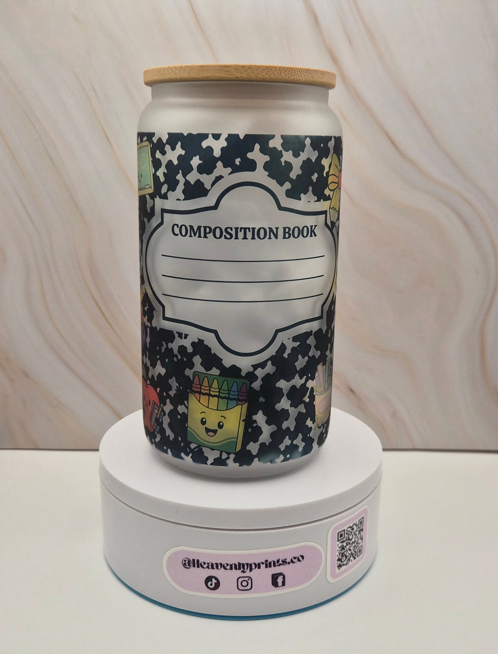 Black Composition Tumbler