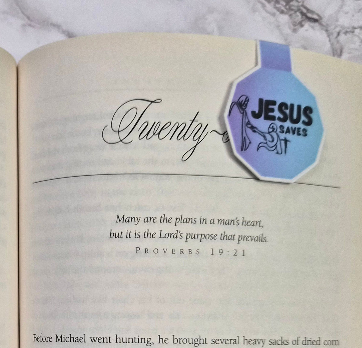Jesus Saves Magnetic Bookmark