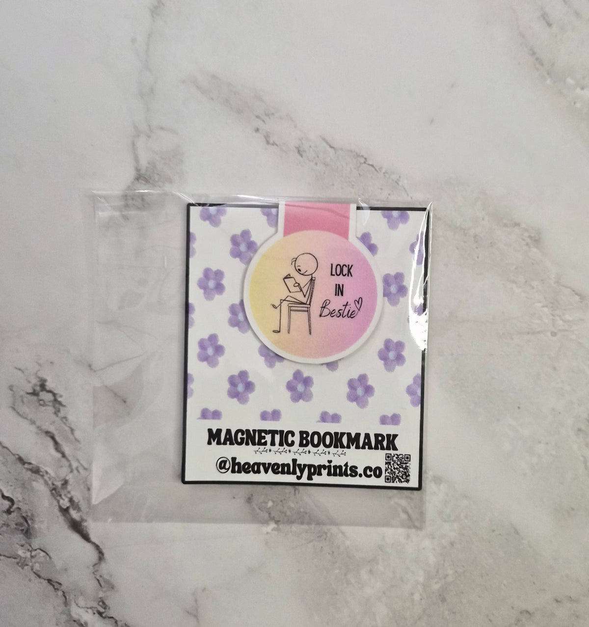 Lock In Bestie Magnetic Bookmark