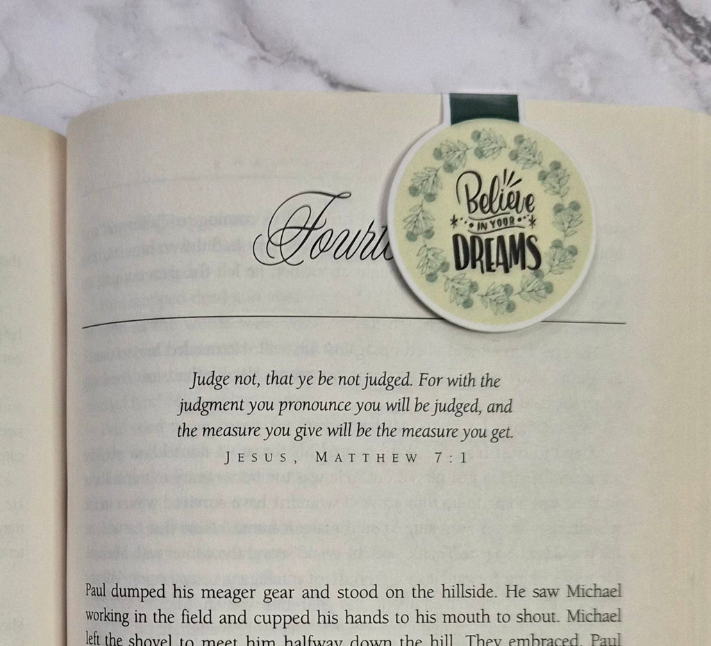 Believe In Your Dreams Magnetic Bookmark