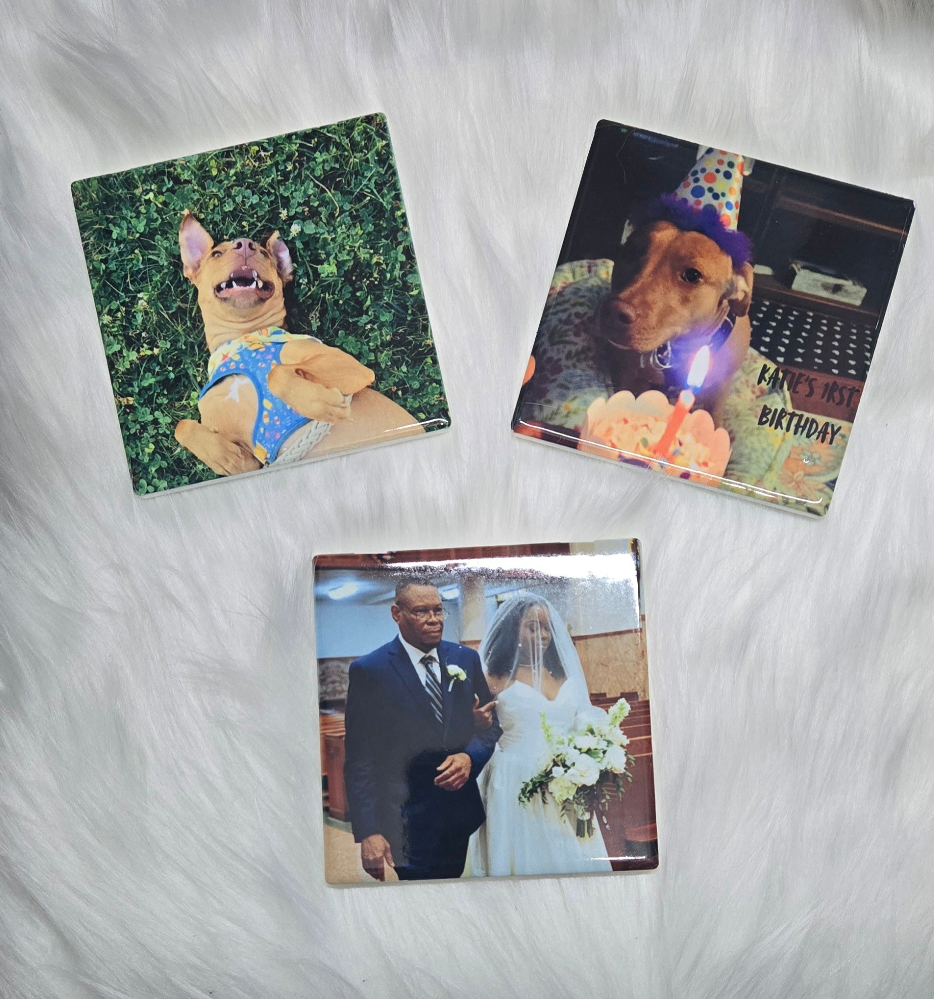 Custom Coasters 4x4 without image on side (Priced for 1 coaster)
