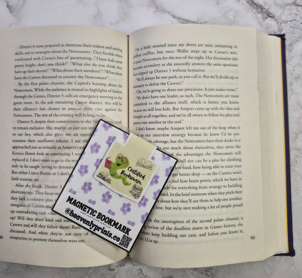 Certified Bookworm Magnetic Bookmark
