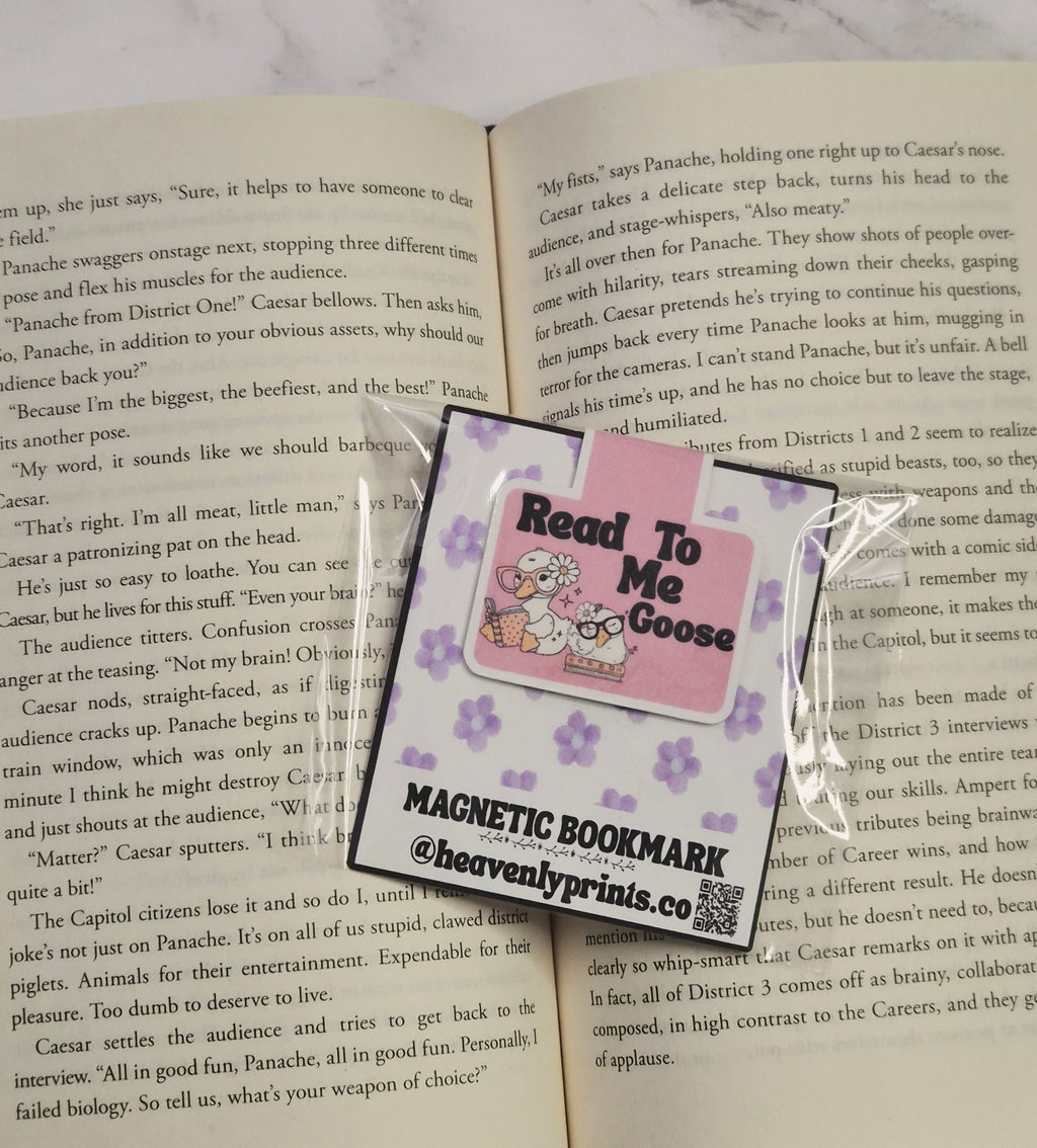 Read To Me Goose 🪿 magnetic bookmark
