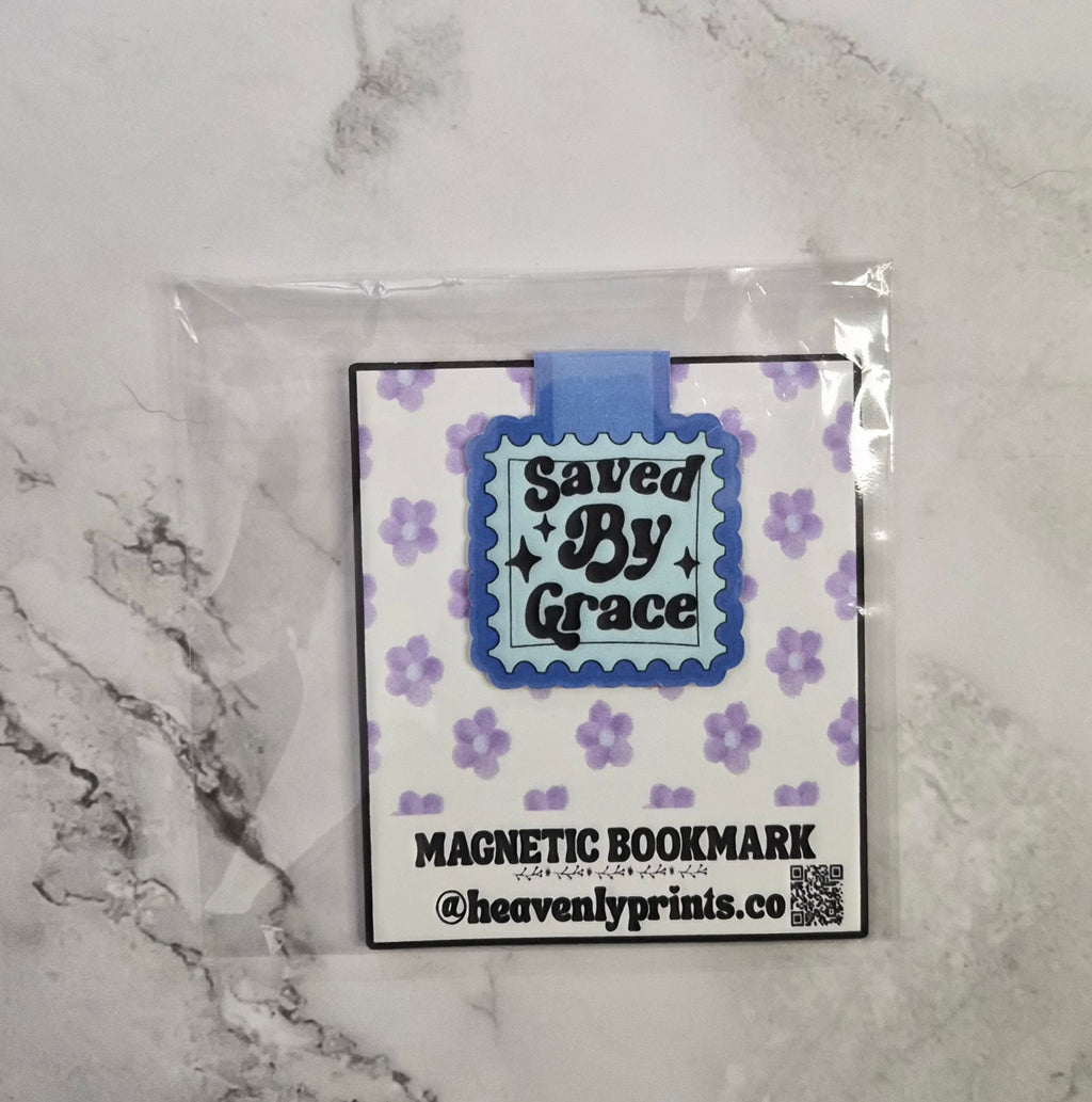 Saved By Grace Magnetic Bookmark