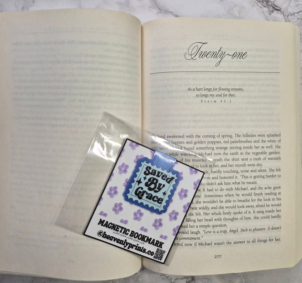 Saved By Grace Magnetic Bookmark