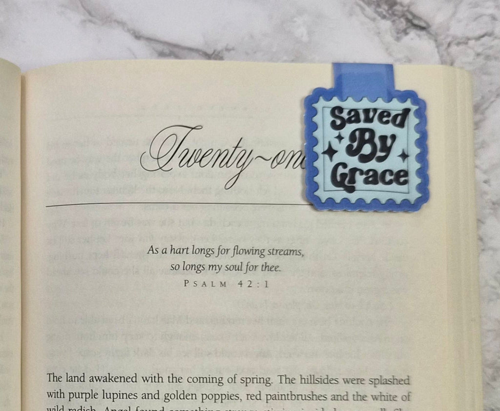Saved By Grace Magnetic Bookmark