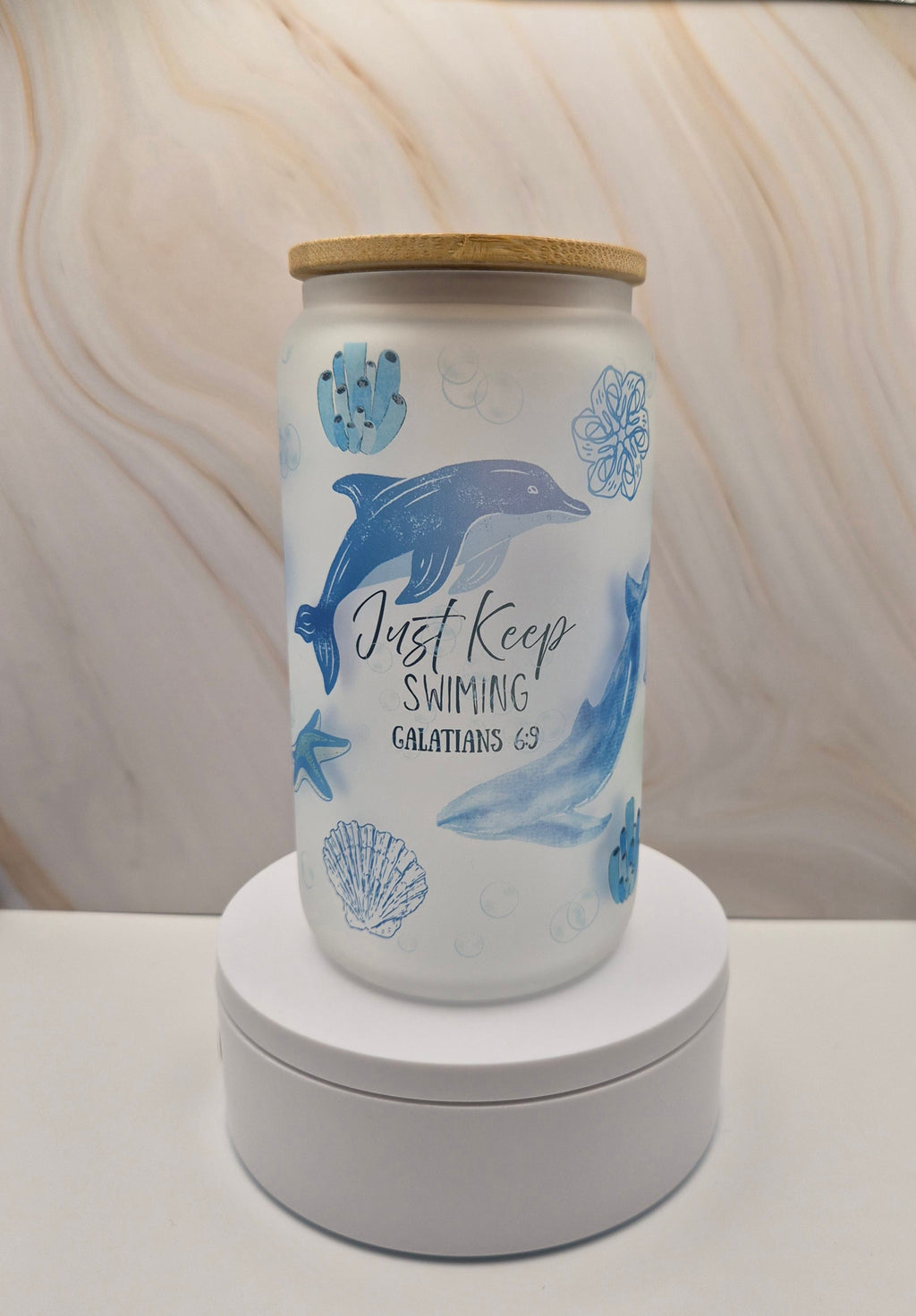 Keep Swimming Sublimation Tumbler