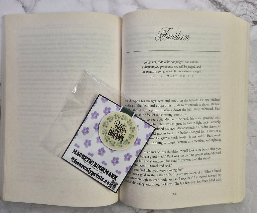 Believe In Your Dreams Magnetic Bookmark