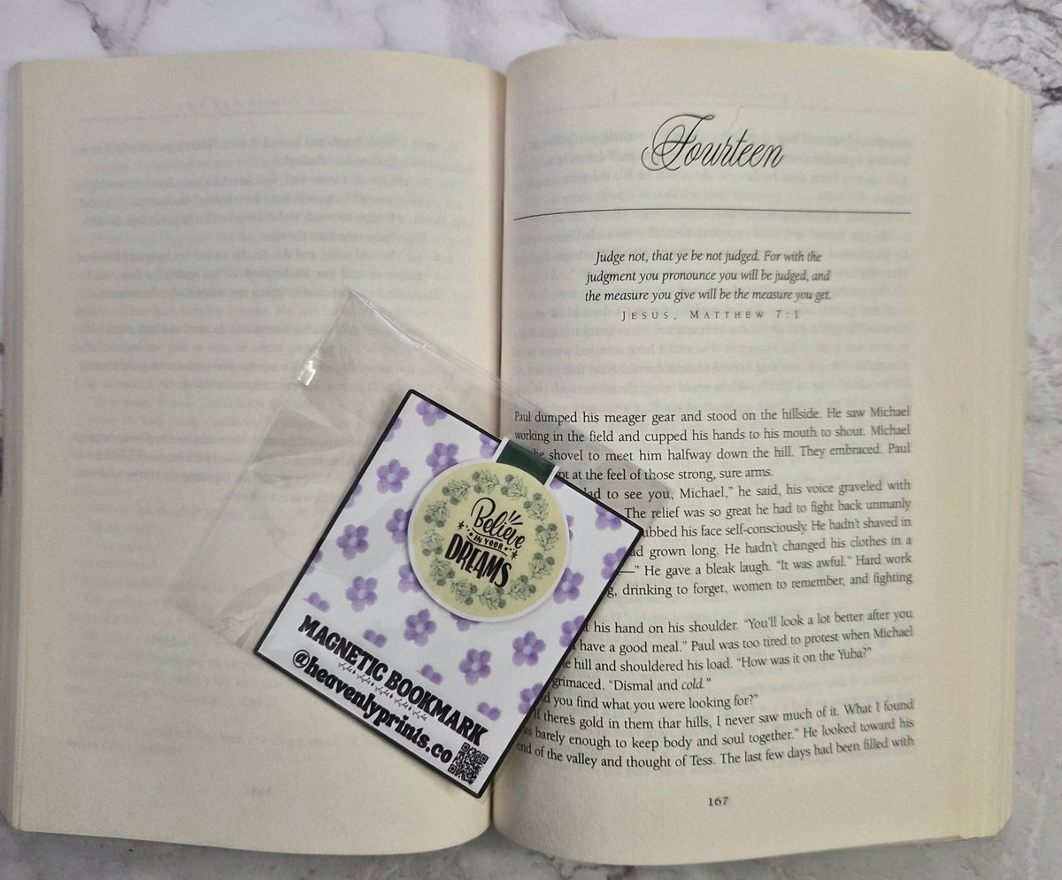 Believe In Your Dreams Magnetic Bookmark